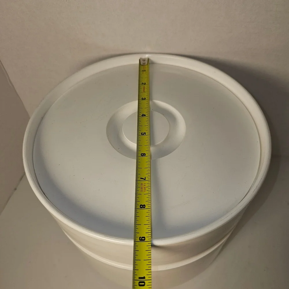 MCM‎ 1970 Heller Sergio Asti White Melamine Ice Bucket Made in Italy Vintage Bar